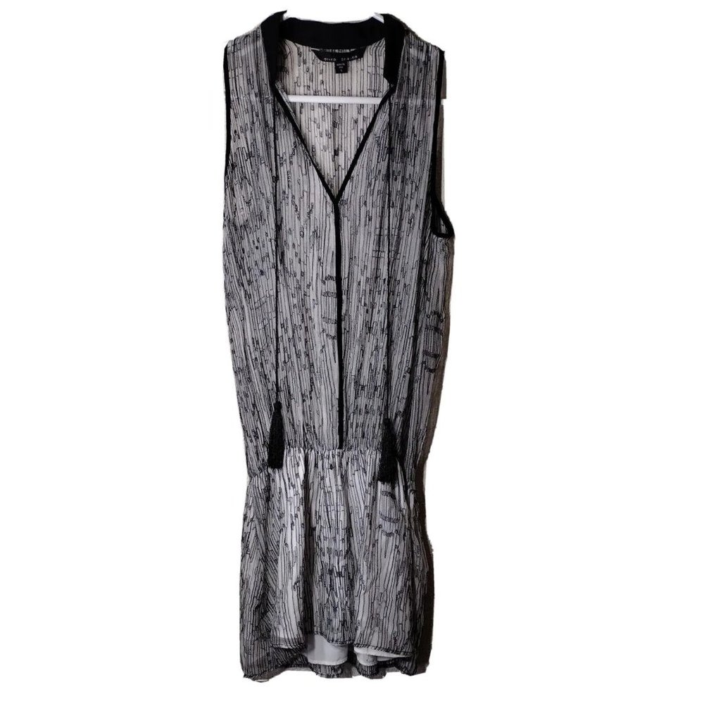 Alina Cristina Dress Womens Small Mini Sleeveless Tassel
